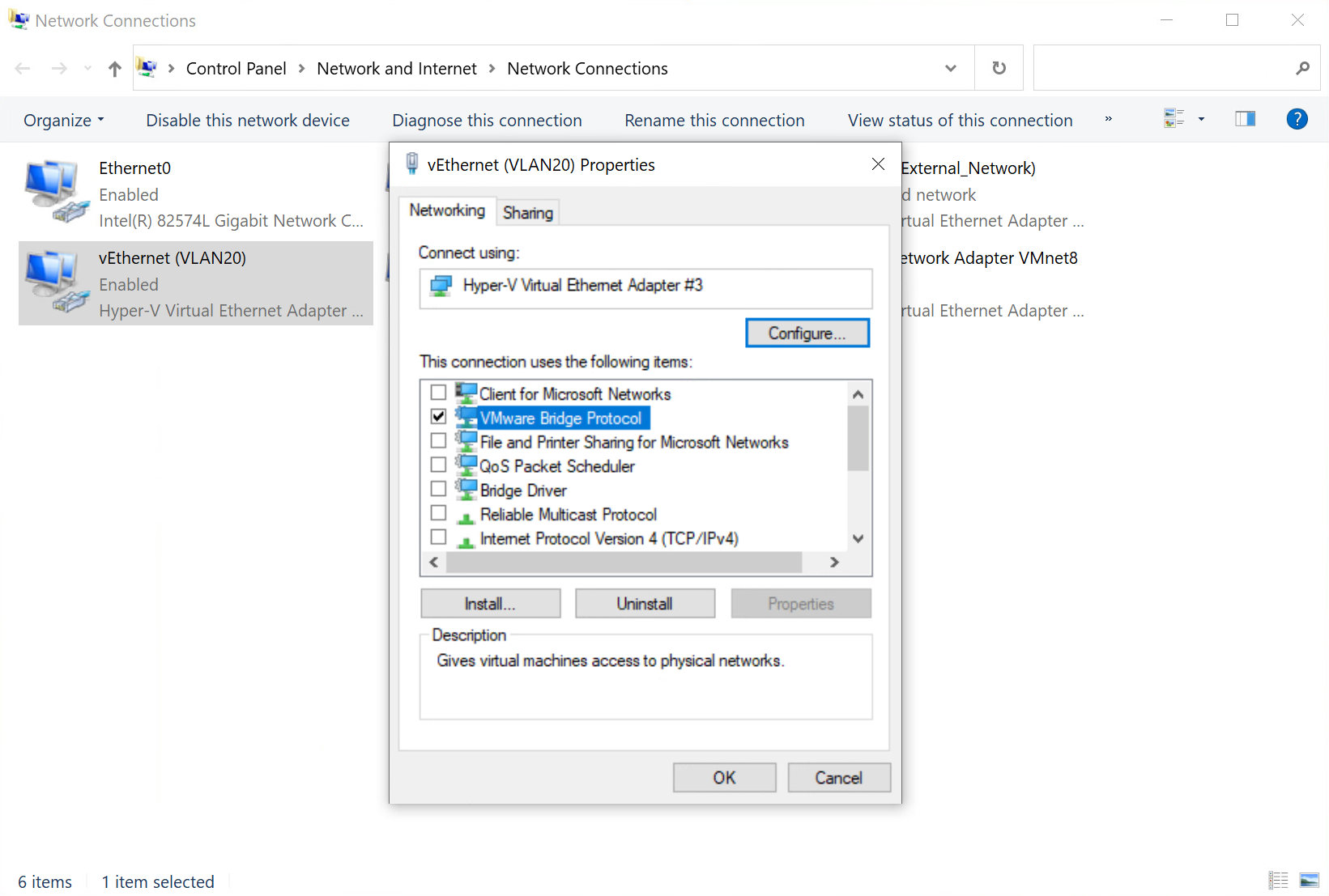 How to Passthrough VLAN tags to VMware Workstation Virtual Machines using Hyper-V VSwitch