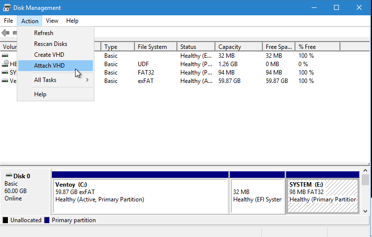 How to boot Bitlocker Encrypted VHDX beside Ventoy